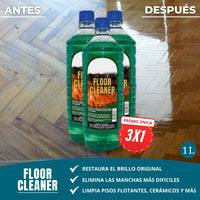 3X1 FLOOR CLEANER | POTENTE LIMPIADOR DE SUELOS Y MANCHAS DIFICILES COMPRE 1 LLEVE 2 GRATÍS  Promoción Solo Hasta Hoy