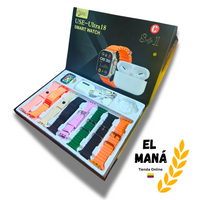 ⌚COMBO SMARTWATCH + AUDÍFONOS 10 en 1  - OFERTA DEL MES💎